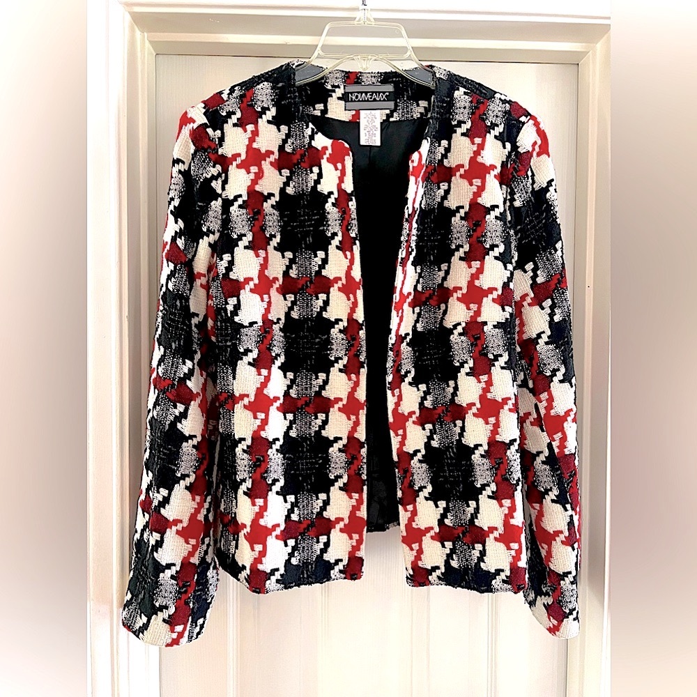 Stylish Black and Red Blazer - Picture 3 of 7